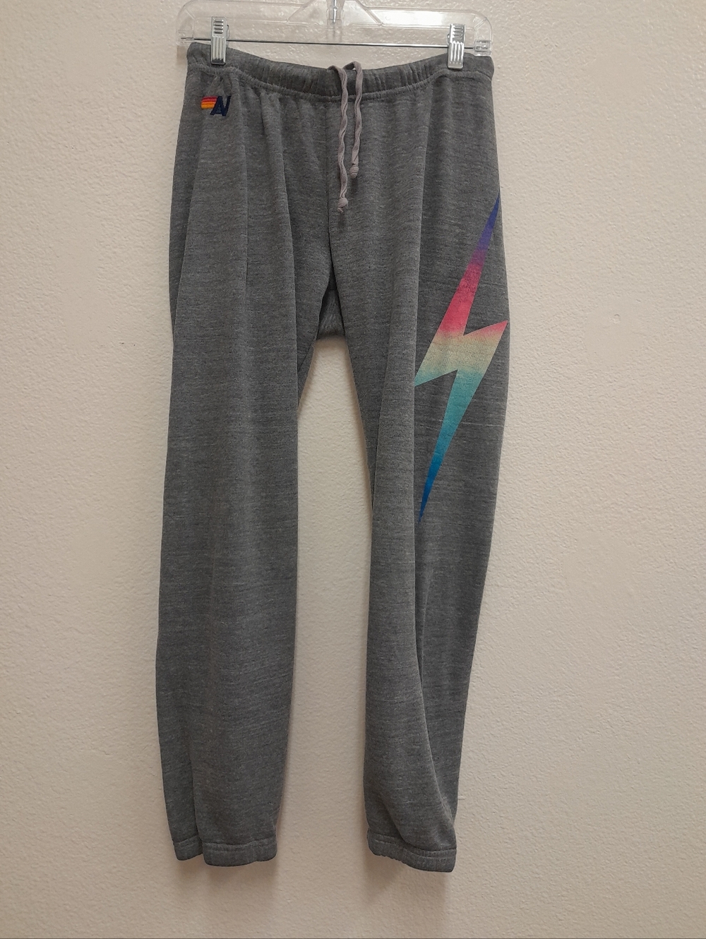 Aviator Nation Sweatpants Women's Size Small  Lightning Bolt Joggers